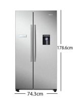 ⁦ثلاجة ببابين 240 وات RS741N4WSU فضي⁩ - الصورة ⁦2⁩